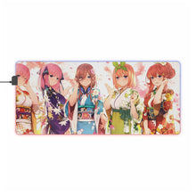 Load image into Gallery viewer, The Quintessential Quintuplets Miku Nakano, Itsuki Nakano, Nino Nakano, Yotsuba Nakano, Ichika Nakano RGB LED Mouse Pad (Desk Mat)