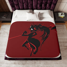 Load image into Gallery viewer, Cute devil Sherpa Blanket