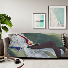 Load image into Gallery viewer, Makise Kurisu Sherpa Blanket