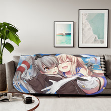 Load image into Gallery viewer, Amatsukaze, Shimakaze Sherpa Blanket