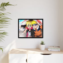 Load image into Gallery viewer, Naruto and Boruto Canvas Framed Art Print