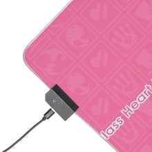 Load image into Gallery viewer, Glass Heart Princess RGB LED Mouse Pad (Desk Mat)