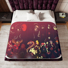 Load image into Gallery viewer, Akatsuki Members Sherpa Blanket
