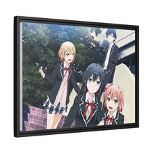 Load image into Gallery viewer, My Teen Romantic Comedy SNAFU Hachiman Hikigaya, Yukino Yukinoshita, Yui Yuigahama Canvas Framed Art Print