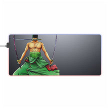 Load image into Gallery viewer, Roronoa Zoro RGB LED Mouse Pad (Desk Mat)