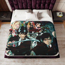 Load image into Gallery viewer, Blue Exorcist Sherpa Blanket