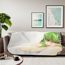 Load image into Gallery viewer, Pondering C.C. Sherpa Blanket