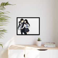 Load image into Gallery viewer, Eru Chitanda And Hōtarō Oreki Canvas Framed Art Print