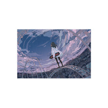 Load image into Gallery viewer, Anime girl ontop of a roller coaster with a skateboard Rug