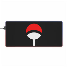 Load image into Gallery viewer, Uchiha Clan Symbol RGB LED Mouse Pad (Desk Mat)