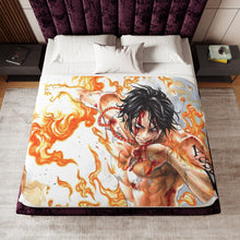 Load image into Gallery viewer, Portgas D. Ace - One Piece Sherpa Blanket