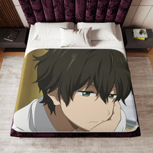 Load image into Gallery viewer, Hōtarō Oreki Face Sherpa Blanket