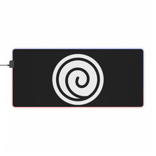 Load image into Gallery viewer, Uzumaki Clan Symbol RGB LED Mouse Pad (Desk Mat)