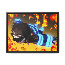 Load image into Gallery viewer, Fire Force Shinra Kusakabe Canvas Framed Art Print