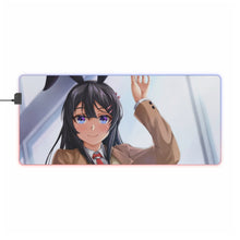 Load image into Gallery viewer, Rascal Does Not Dream of Bunny Girl Senpai RGB LED Mouse Pad (Desk Mat)