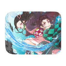 Load image into Gallery viewer, Demon Slayer: Kimetsu no Yaiba Nezuko Kamado Sherpa Blanket
