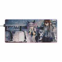 Load image into Gallery viewer, Faris and Makise RGB LED Mouse Pad (Desk Mat)