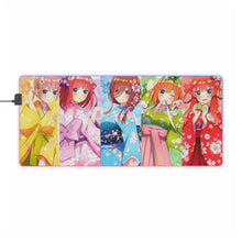 Load image into Gallery viewer, The Quintessential Quintuplets RGB LED Mouse Pad (Desk Mat)