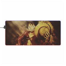 Load image into Gallery viewer, One Piece Monkey D. Luffy RGB LED Mouse Pad (Desk Mat)