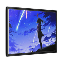 Load image into Gallery viewer, Anime Your Name. Canvas Framed Art Print