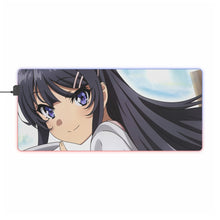 Load image into Gallery viewer, Rascal Does Not Dream Of Bunny Girl Senpai RGB LED Mouse Pad (Desk Mat)