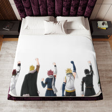 Load image into Gallery viewer, Fairy Tail Natsu Dragneel, Wendy Marvell, Gajeel Redfox Sherpa Blanket
