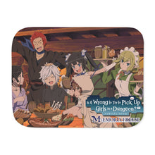 Load image into Gallery viewer, Is It Wrong to Try to Pick Up Girls in a Dungeon? Bell Cranel, Hestia, Liliruca Arde, Welf Crozzo Sherpa Blanket