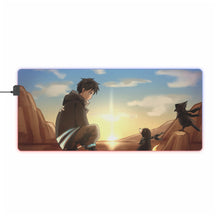 Load image into Gallery viewer, Fire Force Shinra Kusakabe RGB LED Mouse Pad (Desk Mat)