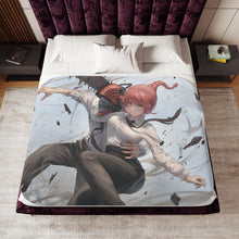 Load image into Gallery viewer, Denji & Makima Sherpa Blanket