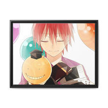 Load image into Gallery viewer, Karma Akabane and Koro-sensei Canvas Framed Art Print