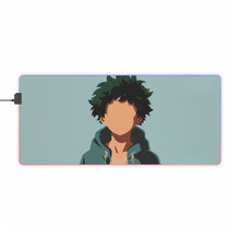Load image into Gallery viewer, Izuku Midoriya minimalism RGB LED Mouse Pad (Desk Mat)