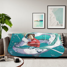 Load image into Gallery viewer, Anime Spirited Away Sherpa Blanket