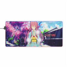 Load image into Gallery viewer, Mirai Nikki Yuno Gasai RGB LED Mouse Pad (Desk Mat)