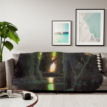 Load image into Gallery viewer, Anime Princess Mononoke Sherpa Blanket