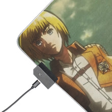 Load image into Gallery viewer, Eren Jaeger, Mikasa Ackerman, Armin Arlert RGB LED Mouse Pad (Desk Mat)