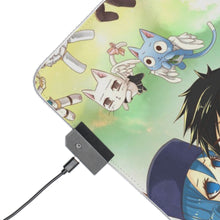 Load image into Gallery viewer, Fairy Tail Natsu Dragneel, Erza Scarlet, Lucy Heartfilia, Happy, Wendy Marvell RGB LED Mouse Pad (Desk Mat)
