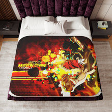 Load image into Gallery viewer, Anime Samurai Champloor Sherpa Blanket
