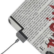 Load image into Gallery viewer, Anime Death Note RGB LED Mouse Pad (Desk Mat)