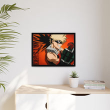 Load image into Gallery viewer, My Hero Academia Katsuki Bakugou Canvas Framed Art Print