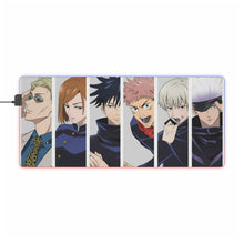 Load image into Gallery viewer, Nobara Kugisaki Satoru Gojo Kento Nanami Megumi Fushiguro Toge Inumaki and Yuji Itadori RGB LED Mouse Pad (Desk Mat)