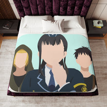 Load image into Gallery viewer, Fire Force Shinra Kusakabe, Arthur Boyle, Maki Oze Sherpa Blanket