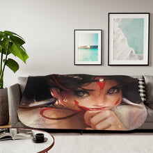 Load image into Gallery viewer, Princess Mononoke Sherpa Blanket