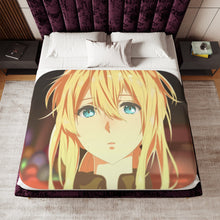 Load image into Gallery viewer, Violet Evergarden Sherpa Blanket