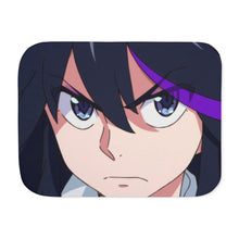 Load image into Gallery viewer, Ryuko in Go Go's hair Sherpa Blanket