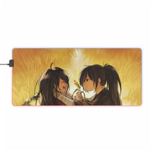 Load image into Gallery viewer, Hyakkimaru and Mio RGB LED Mouse Pad (Desk Mat)