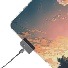Load image into Gallery viewer, Anime Sunset RGB LED Mouse Pad (Desk Mat)