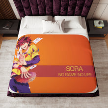 Load image into Gallery viewer, Sora (No Game No Life) Sherpa Blanket