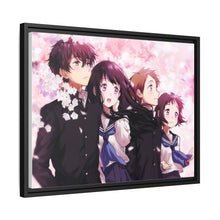 Load image into Gallery viewer, Hyouka Eru Chitanda, Satoshi Fukube, Mayaka Ibara Canvas Framed Art Print