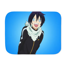 Load image into Gallery viewer, Yato's Cat Face Sherpa Blanket