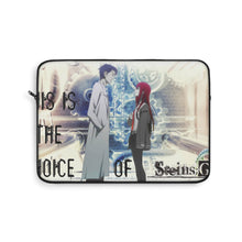 Load image into Gallery viewer, Makise Kurisu & Rintarou Okabe Laptop Sleeve